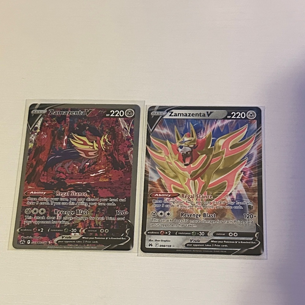 Pokemon Trading Cards - Zamazenta V - Crown Zenith